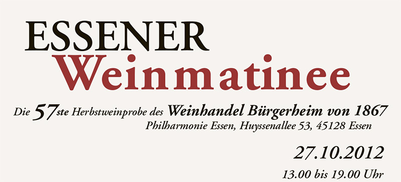Der Weinhandel Bürgerheim von 1867 Logo